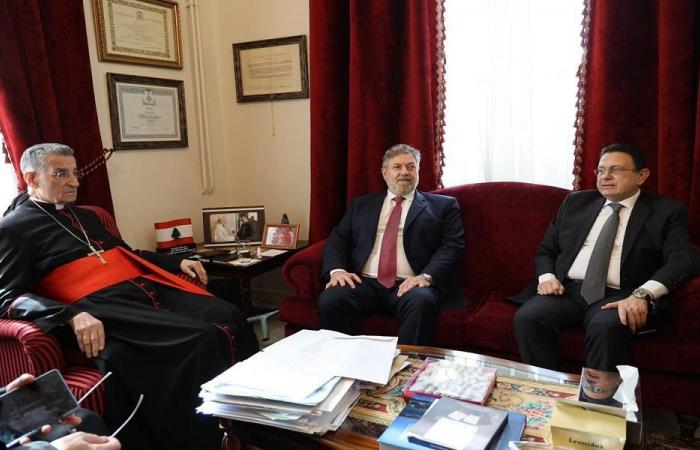 الراعي تناول مع الخازن وافرام الملفات السياسية