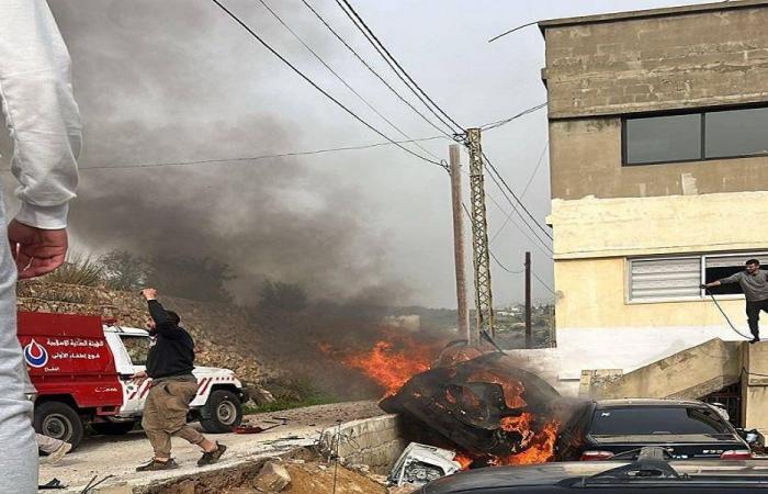“الصحة”: جريح بغارة على معروب الاحد
