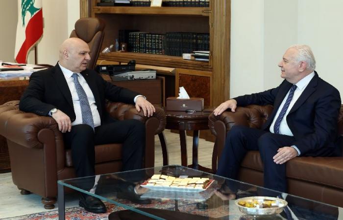 عون يبحث مع عبود أوضاع المحاكم وحاجات الجسم القضائي