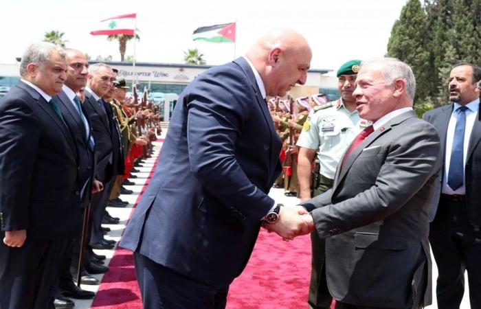 عون يشكر عبدالله الثاني على المساعدات الإنسانية