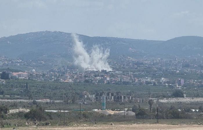 إصابات اثر استهداف بلدة الطيري