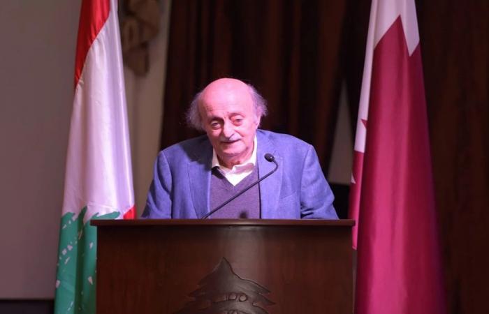 جنبلاط: لخريطة طريق مبنية على كلام عون وسلام