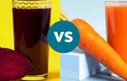 عصير الشمندر والجزر: مقارنة غذائية وفوائد صحية